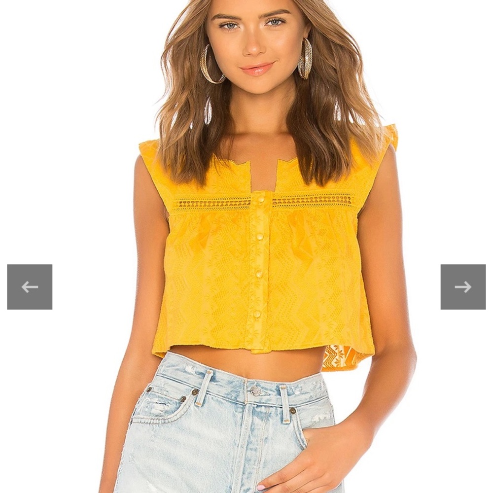 Tularosa Pia Top in Mustard